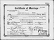Certificate of Marriage for Ethel Addelaine McKee and Berl Brannock
