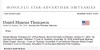 Obit Daniel Manena Thompson