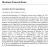 Obit Gordon Keith Spaulding 2013