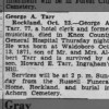 Obituary for George A Tarr