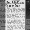 Obituary for Julia Blaskovich Elzner