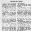 Obituary for Michael Paul Walker, 1964-2002 (Aged 38)