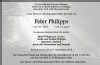 Peter-Philipps-Traueranzeige