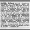 Richard J McKee obituary