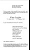 Todesanzeige Kurt Legler 1989