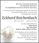 Traueranzeige Eckhard Reichenbach