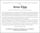 Traueranzeigen von Artur Zipp2