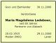 Death Maria Magdalena Ledeboer 2000