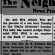1938 Aug 23 Visalia CA - Announcement of birth of Adolph (David) Nathaniel Hild