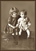 Version two-Evelyn and her brother Louis-1924