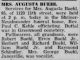 Augusta Schmerse Newspaper 1954