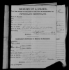 Death Cert Clara Catharina Pfaff