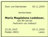 Death Maria Magdalena Ledeboer 2000
