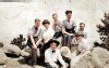Karl F Becker and Lena Ludwig Danly with show people copy-Colorized