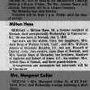 Obituary for Milton Hass (Aged 58)