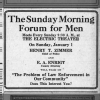 Sunday Morning Forum for Men