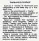 Obit Lorraine Winchenbach Fowler