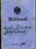 Militärpass Oskar Schöndorf