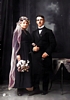 Hochzeitspaar Otto Wilhelm Klein und Emma geb. Conrad 1920-Colorized-Enhanced