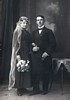 Hochzeitspaar Otto Wilhelm Klein und Emma geb. Conrad, 1920