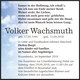 Volker-Wachsmuth-Traueranzeige