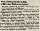 Obit Alice Anna Lynchard