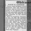 Obit August Hugo Landgraf 1945