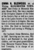 Obit Emma Katharine Seelbach-Bleiweiss