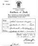 Albert Vernard Wright  Death Certificate