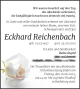 Traueranzeige Eckhard Reichenbach