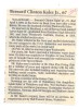 Bernard C kaler Jr Obituary newspaper clipping
