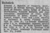 Obit Edward Bahnick 1966