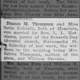 D. M. Thompson & H. Kaleialii Marriage Announcement, Honolulu Advertiser, 8 May 1923