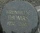 Findagrave  Brunhilde Thomas