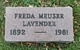 Findagrave  Freda Anna Meuser Lavender