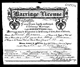 Fred Bremer and Marie Braun Marriage License
