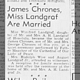 Marriage Chrones-Landgraf 1940