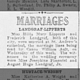Marriage Landgraf-Lipperts 1926