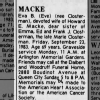 Newspapers.com - The Cincinnati Enquirer - 24 Sep 1983 - Page 26 Obituary for Eva B. MACKE (Aged 69)