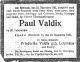 Obit Paul Valdix