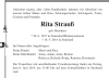 Obit Rita Strauß nee Backhaus