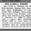 Obituary for CLARA L. ZIMMER (Aged 90)