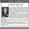 Obituary for H. VINCENT SCHAUB, 1932-2009