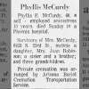 Obituary for Phyllis E. McCurdy (Aged 60)