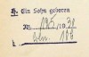 Birth unbekannter Sohn Schubert 1930 Pankow