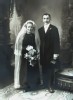 Hochzeitspaar Heinrich Stiller und Hermine geb. Schöndorf, 1921
